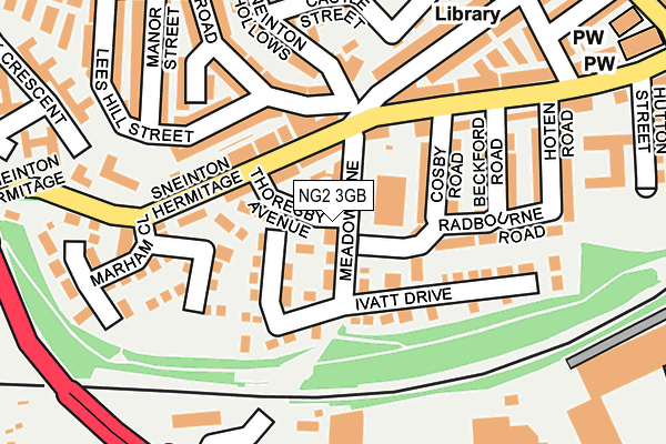 NG2 3GB map - OS OpenMap – Local (Ordnance Survey)