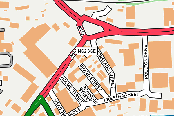 NG2 3GE map - OS OpenMap – Local (Ordnance Survey)