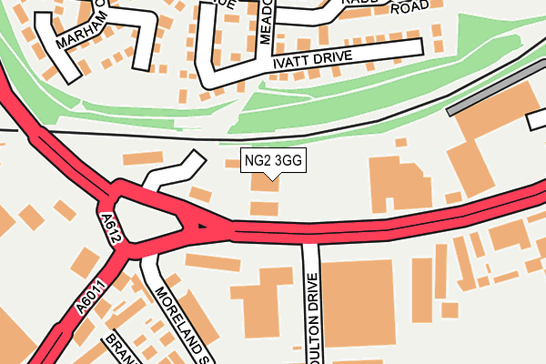 NG2 3GG map - OS OpenMap – Local (Ordnance Survey)