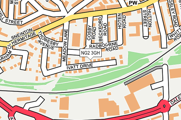 NG2 3GH map - OS OpenMap – Local (Ordnance Survey)