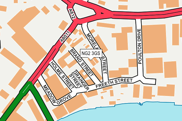 NG2 3GS map - OS OpenMap – Local (Ordnance Survey)