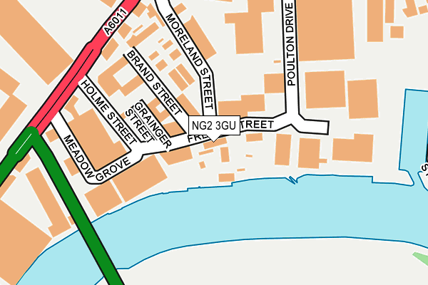 NG2 3GU map - OS OpenMap – Local (Ordnance Survey)