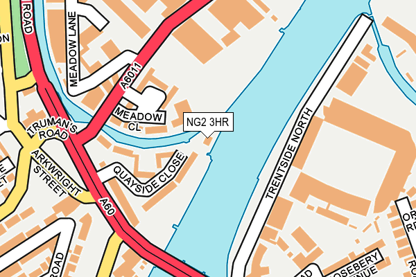 NG2 3HR map - OS OpenMap – Local (Ordnance Survey)