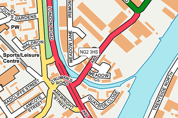 NG2 3HS map - OS OpenMap – Local (Ordnance Survey)