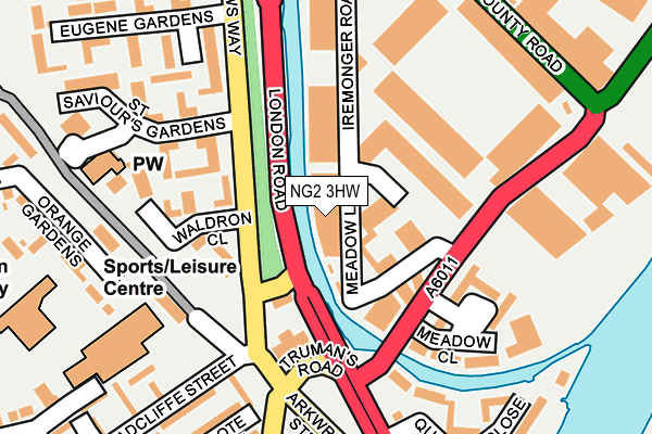 NG2 3HW map - OS OpenMap – Local (Ordnance Survey)