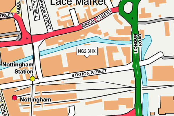 NG2 3HX map - OS OpenMap – Local (Ordnance Survey)