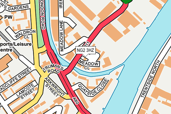 NG2 3HZ map - OS OpenMap – Local (Ordnance Survey)