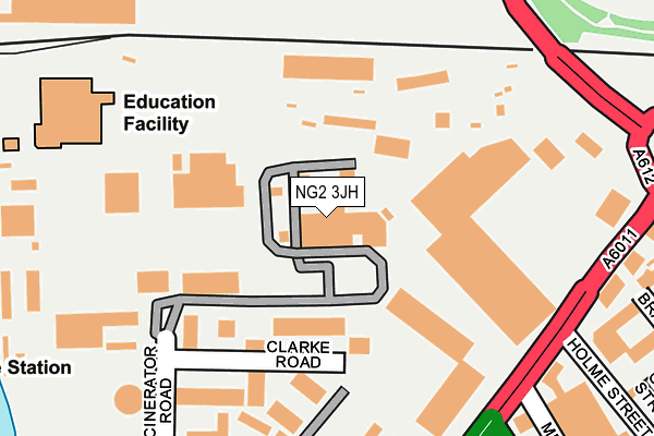 NG2 3JH map - OS OpenMap – Local (Ordnance Survey)