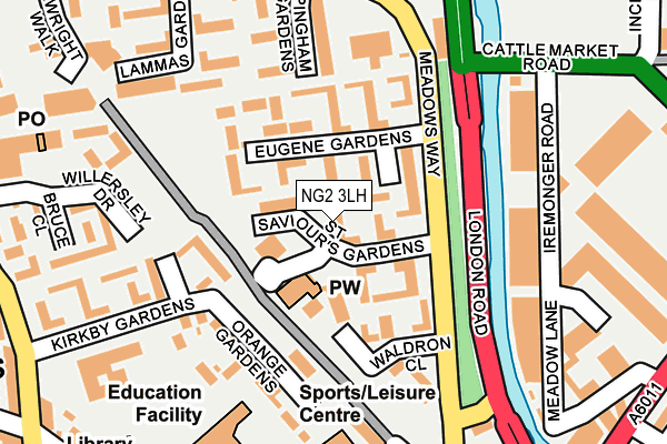 NG2 3LH map - OS OpenMap – Local (Ordnance Survey)