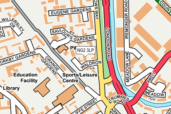 NG2 3LP map - OS OpenMap – Local (Ordnance Survey)