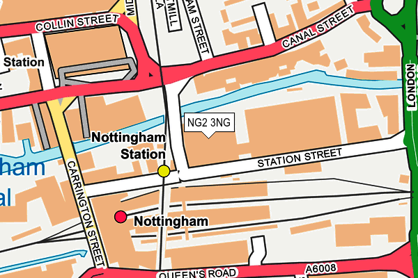 NG2 3NG map - OS OpenMap – Local (Ordnance Survey)