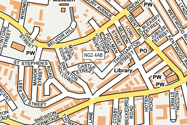 NG2 4AB map - OS OpenMap – Local (Ordnance Survey)