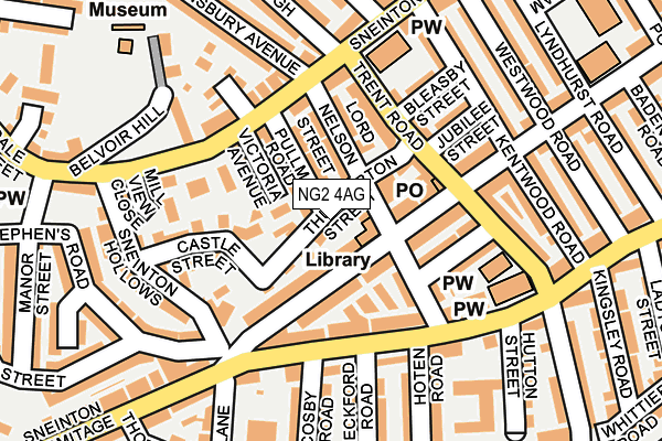 NG2 4AG map - OS OpenMap – Local (Ordnance Survey)