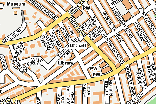 NG2 4AH map - OS OpenMap – Local (Ordnance Survey)