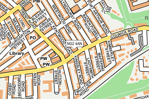 NG2 4AN map - OS OpenMap – Local (Ordnance Survey)