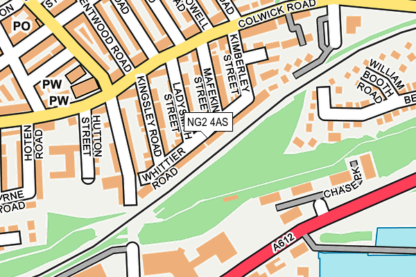 NG2 4AS map - OS OpenMap – Local (Ordnance Survey)