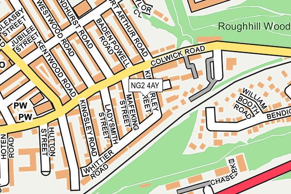 NG2 4AY map - OS OpenMap – Local (Ordnance Survey)