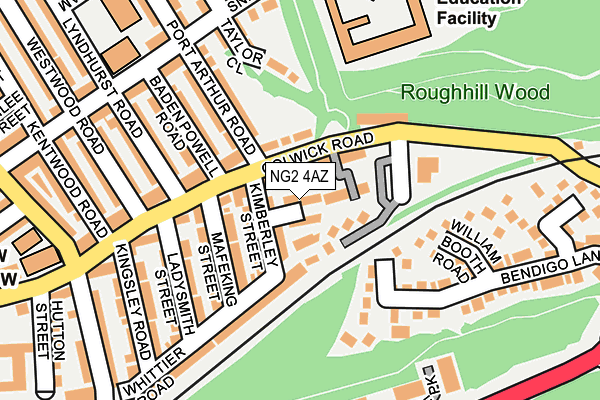 NG2 4AZ map - OS OpenMap – Local (Ordnance Survey)