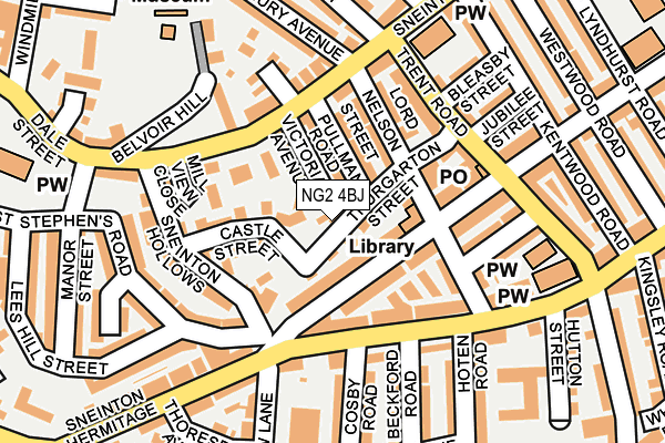 NG2 4BJ map - OS OpenMap – Local (Ordnance Survey)