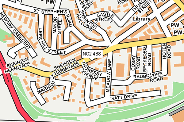 NG2 4BS map - OS OpenMap – Local (Ordnance Survey)