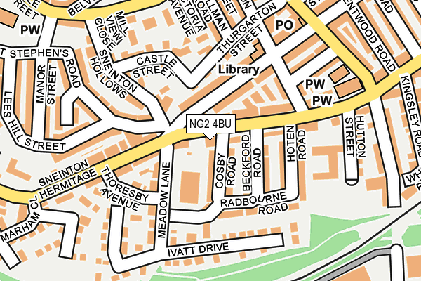 NG2 4BU map - OS OpenMap – Local (Ordnance Survey)