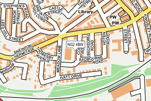 NG2 4BW map - OS OpenMap – Local (Ordnance Survey)