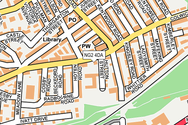 NG2 4DA map - OS OpenMap – Local (Ordnance Survey)