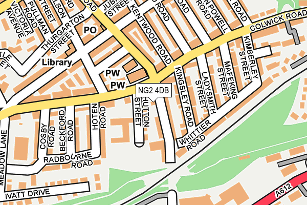 NG2 4DB map - OS OpenMap – Local (Ordnance Survey)