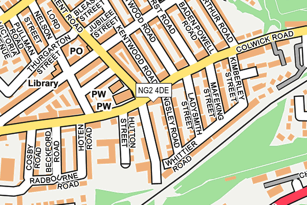 NG2 4DE map - OS OpenMap – Local (Ordnance Survey)