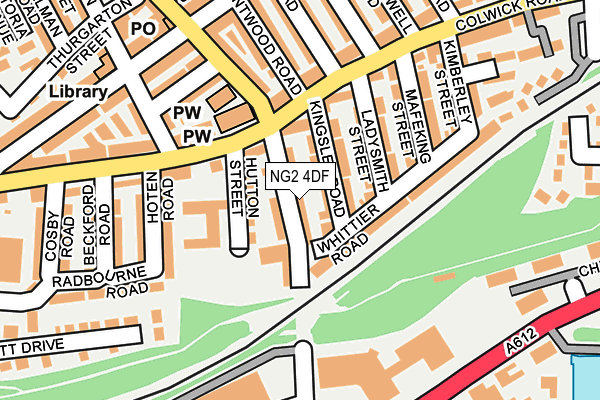 NG2 4DF map - OS OpenMap – Local (Ordnance Survey)