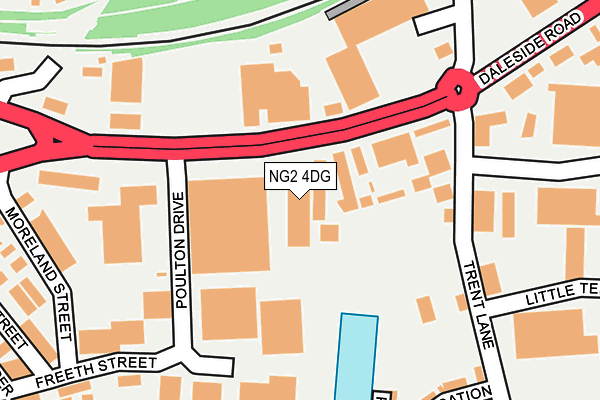 NG2 4DG map - OS OpenMap – Local (Ordnance Survey)
