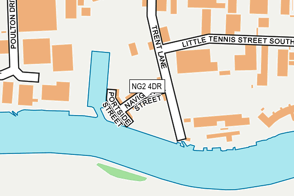 NG2 4DR map - OS OpenMap – Local (Ordnance Survey)