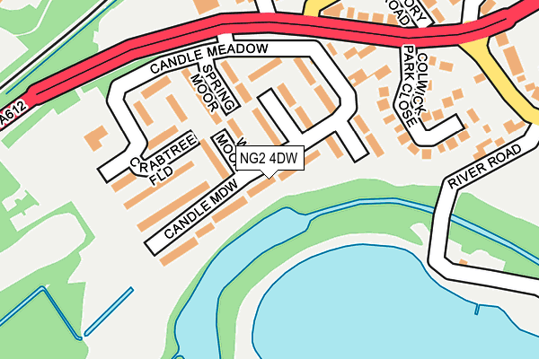 NG2 4DW map - OS OpenMap – Local (Ordnance Survey)