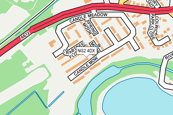 NG2 4DX map - OS OpenMap – Local (Ordnance Survey)