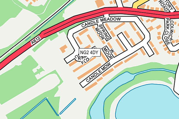 NG2 4DY map - OS OpenMap – Local (Ordnance Survey)