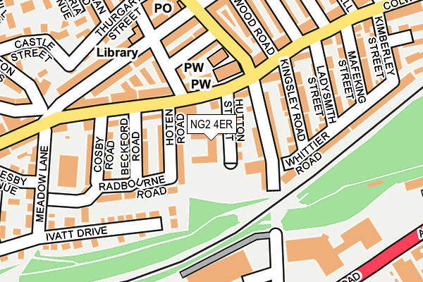 NG2 4ER map - OS OpenMap – Local (Ordnance Survey)