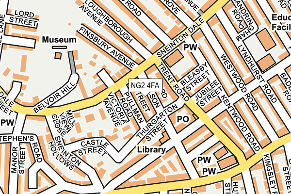 NG2 4FA map - OS OpenMap – Local (Ordnance Survey)