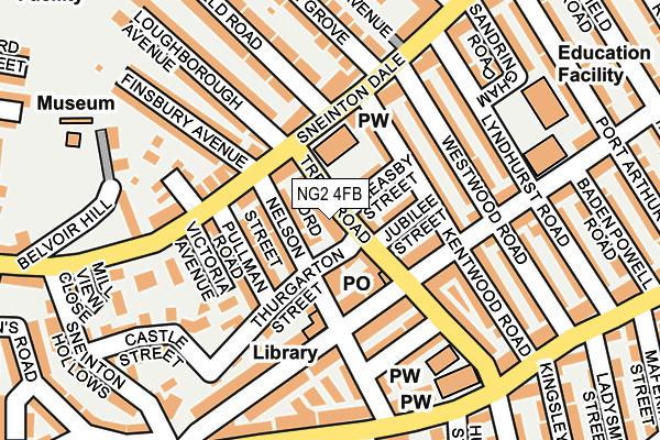 NG2 4FB map - OS OpenMap – Local (Ordnance Survey)