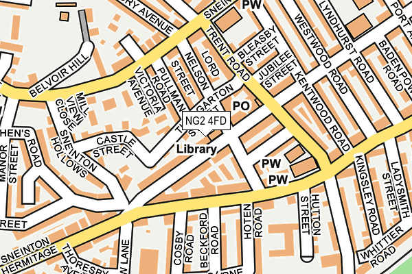 NG2 4FD map - OS OpenMap – Local (Ordnance Survey)