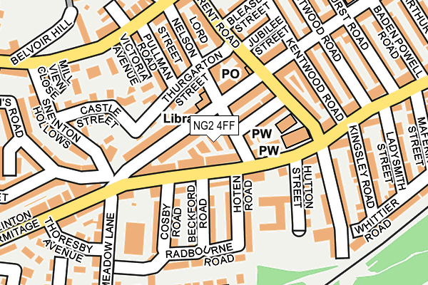 NG2 4FF map - OS OpenMap – Local (Ordnance Survey)