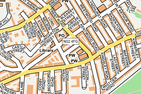 NG2 4FG map - OS OpenMap – Local (Ordnance Survey)