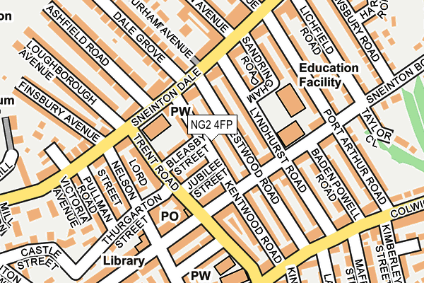 NG2 4FP map - OS OpenMap – Local (Ordnance Survey)
