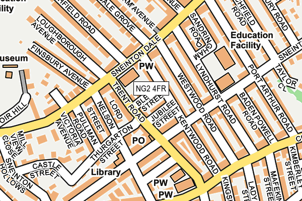 NG2 4FR map - OS OpenMap – Local (Ordnance Survey)
