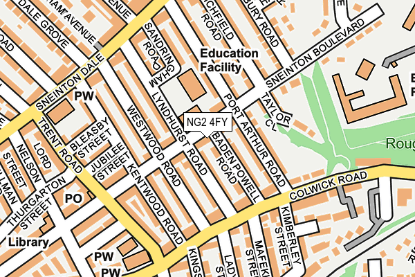 NG2 4FY map - OS OpenMap – Local (Ordnance Survey)