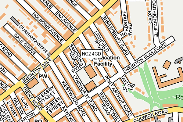 NG2 4GD map - OS OpenMap – Local (Ordnance Survey)