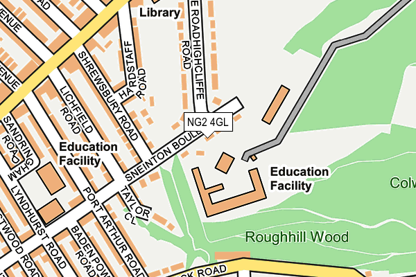 NG2 4GL map - OS OpenMap – Local (Ordnance Survey)