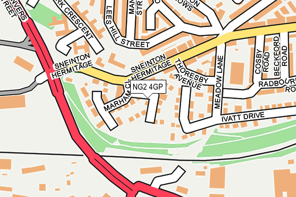 NG2 4GP map - OS OpenMap – Local (Ordnance Survey)