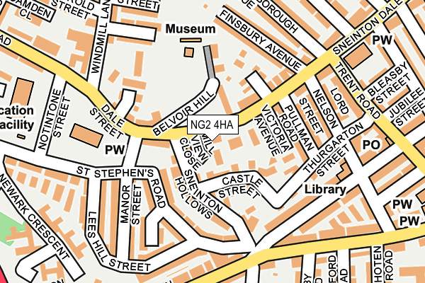 NG2 4HA map - OS OpenMap – Local (Ordnance Survey)