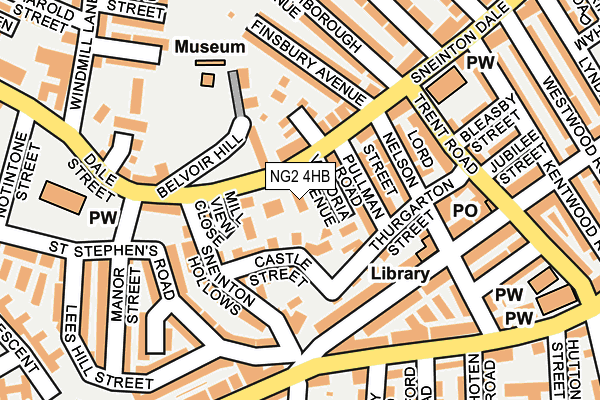NG2 4HB map - OS OpenMap – Local (Ordnance Survey)