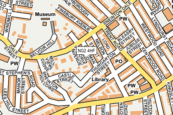 NG2 4HF map - OS OpenMap – Local (Ordnance Survey)